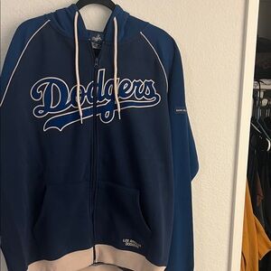 Los Angeles Dodgers Blue Zip-Up Sweater